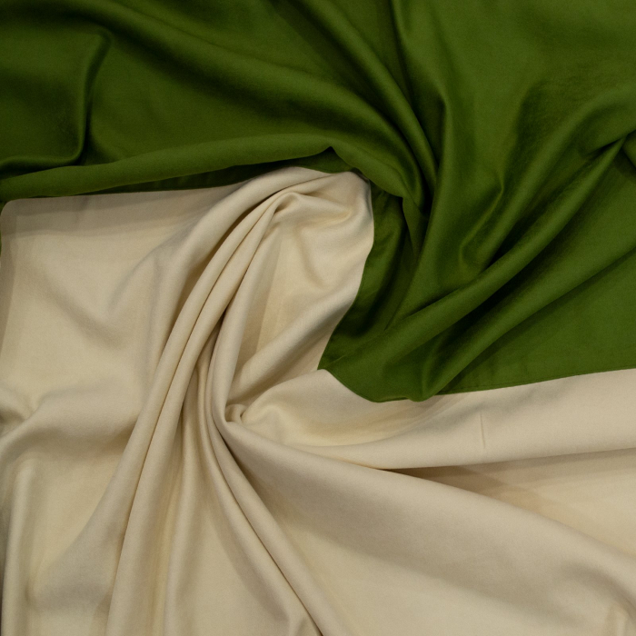 Set draperii Velaria suet verde cu ivoire, 2x145x250 cm [3]