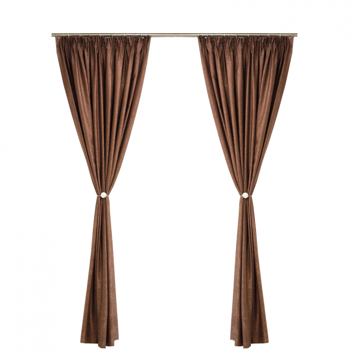 Set draperii Velaria soft ciocolata, 2x150x260 cm [2]