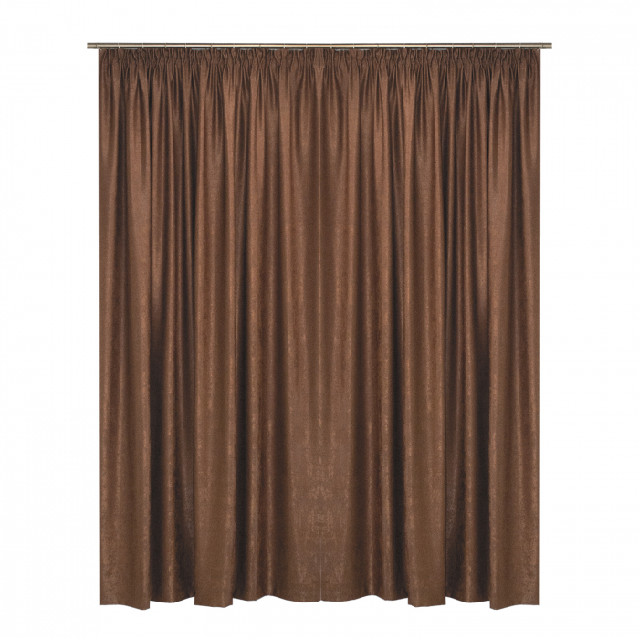 Set draperii Velaria soft ciocolata, 2x150x260 cm [3]