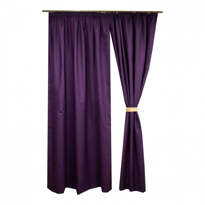 Set draperii Velaria jacard mov, 2*160x260 cm [2]