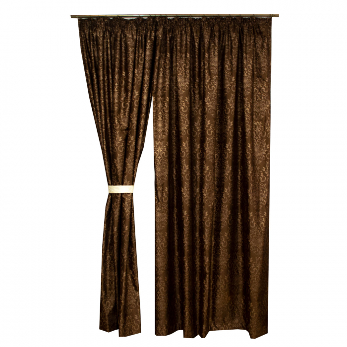 Set draperii Velaria tafta wenge, 2*175x260 cm [3]