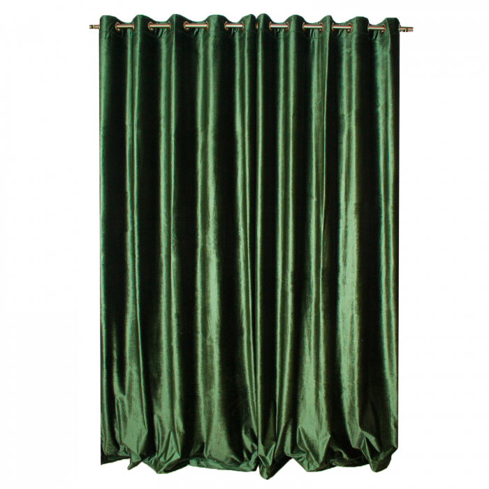Set draperii Velaria catifea verde metalic, 2*150x270 cm [2]