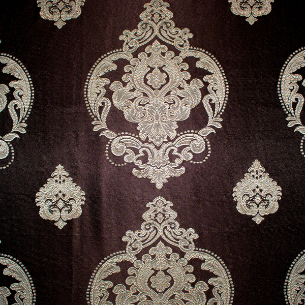 Set draperii Velaria tafta wenge cu baroc bej [2]