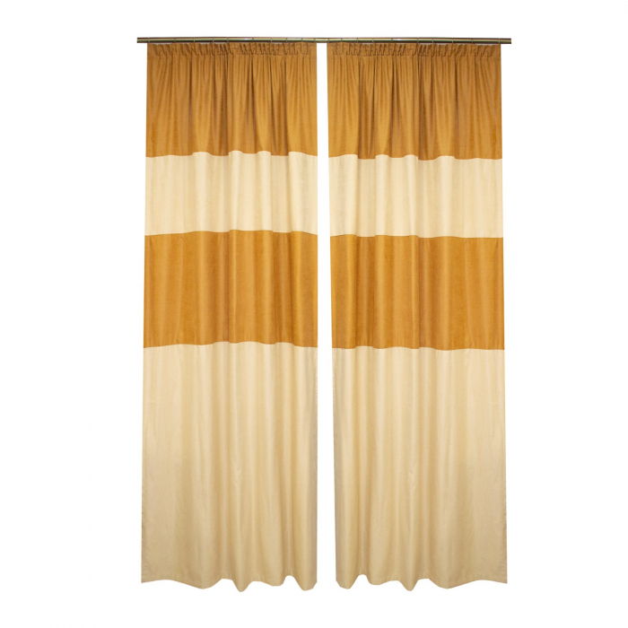 Set draperii Velaria caramel, 2x130x250 cm [2]