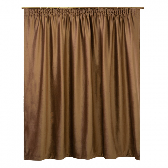 Set draperii Velaria catifea maro, 2x215x255 cm [2]