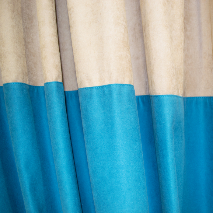 Set draperii Velaria turcoaz-bej, diverse dimensiuni [5]