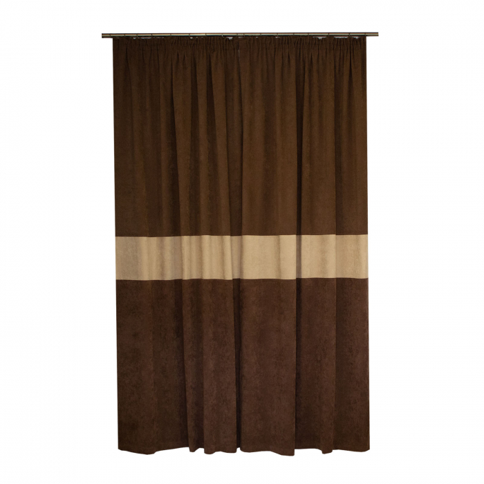 Set draperii Velaria maro-bej, 2*135x260 cm [2]