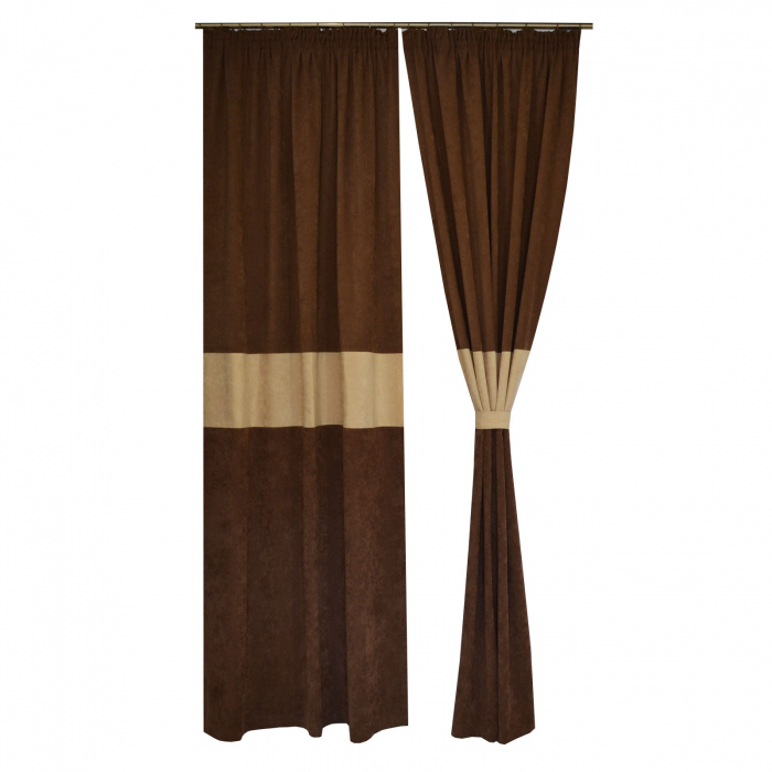 Set draperii Velaria maro-bej, 2*135x260 cm [3]