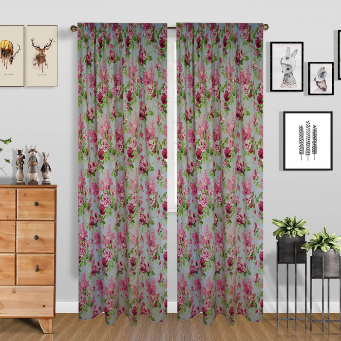 Set draperii Velaria trandafiri roz [2]