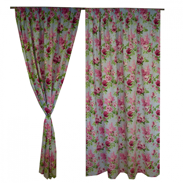 Set draperii Velaria trandafiri roz [5]