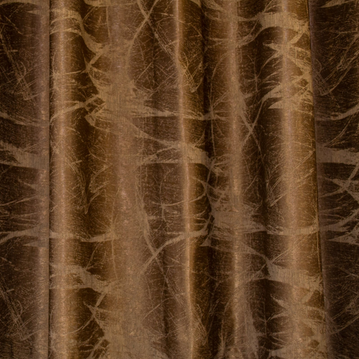 Set draperii Velaria wenge cu rejansa, 2x150x260 cm [2]
