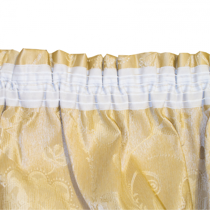 Set draperii Velaria tafta cu flori, 2x145x260 cm [6]