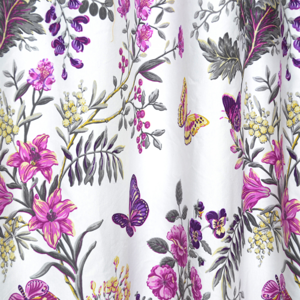 Set draperii Velaria fluturi pruna [2]