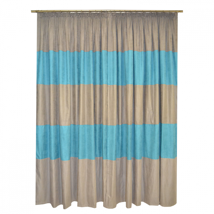 Set draperii Velaria turcoaz gri 2x200x230 cm [2]