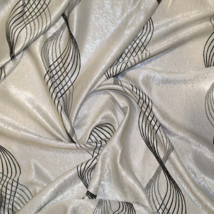 Set draperii Velaria clepsidra gri cu rejansa, 2x135x255 cm [3]