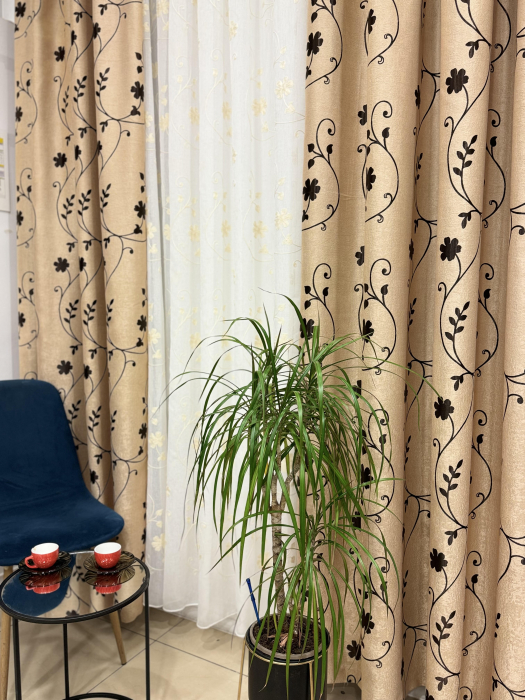 Set Velaria perdea si draperie Flowers [3]