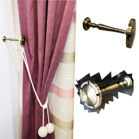 Buton Draperie Velaria Auriu [3]