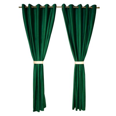 Draperii fara model - Set draperii Velaria catifea verde smarald cu capse, diverse dimensiuni