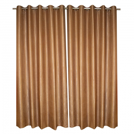 Draperii unicat - Set draperii Velaria maro cu capse, 2x150x260 cm