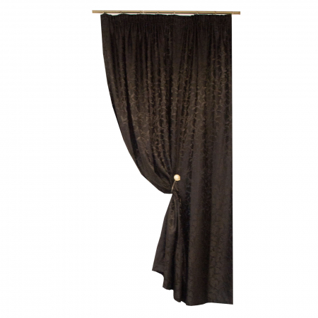 Draperie Velaria jacard negru, 160x195 cm [0]