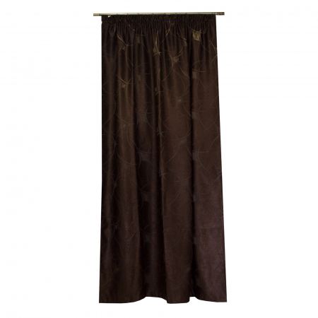 Draperii la oferta - Draperie Velaria jacard maro, 125x250 cm