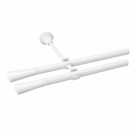 Galerie metal - Galerie dubla alb fi 16 oferta 110 cm