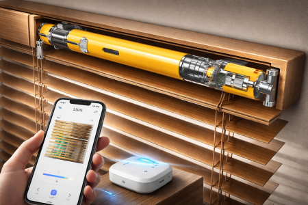 Motorizari jaluzele din lemn 50 mm - Motorizare A-OK pentru Jaluzele din Lemn 50 mm  ZIGBee