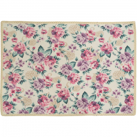Naproane - Napron Velaria flori turcoaz, 75x95 cm