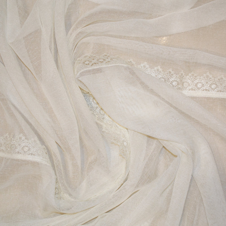 Perdea Velaria in unt cu dantela, 160x160 cm [1]