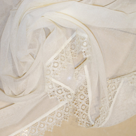 Perdea Velaria in unt cu dantela, 160x160 cm [2]