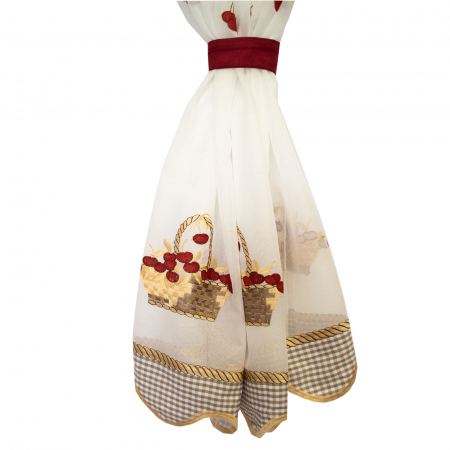 Perdea de bucatarie in cu fructe grena [2]