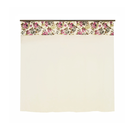 Produse - Perdea din tiul alb cu parte florala, 180x160 cm