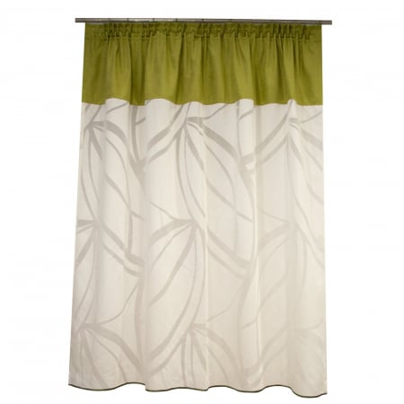 Perdele bucatarie - Perdea Velaria unt cu model arabesc, 155x155 cm