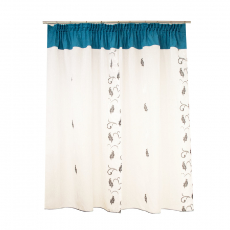 Perdea Velaria alba cu imprimeu, 185x155 cm [1]