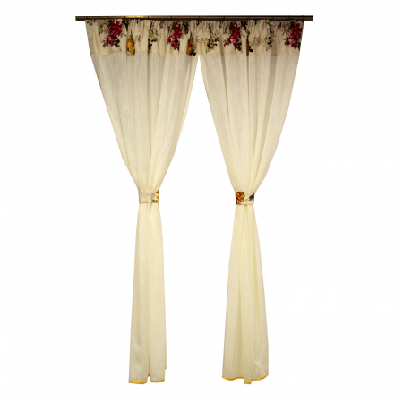 Perdea Velaria de bucatarie ivoire, 310x175 cm [0]