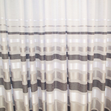 Perdea Velaria alba cu dungi negre, 400x260 cm [1]