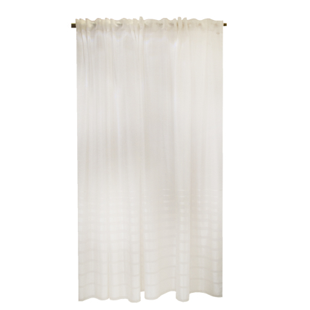 Perdele clasic - Perdea Velaria ivoire cu rejansa loc de bara, 290x252 cm