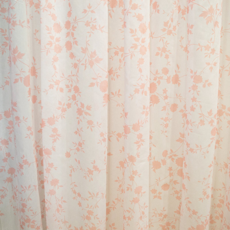Perdea Velaria Bioparc alb cu flori roz, 300x245 cm [2]