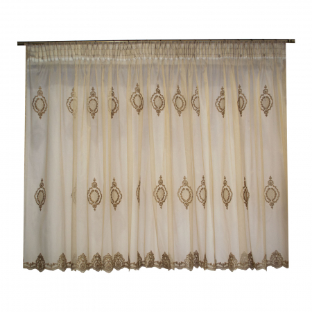 Perdea Velaria tiul luxury maro, 680x145 cm [0]