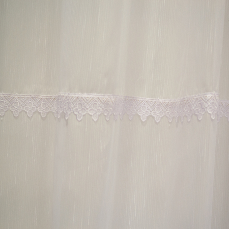 Perdea Velaria sable alb cu dantela, 340x140 cm [2]