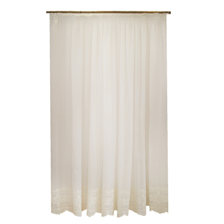 Perdele moderne - Perdea Velaria broderie ivoire, 310x255 cm