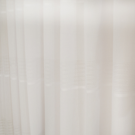 Perdea Velaria broderie  dungi alba, 320x228 cm [1]