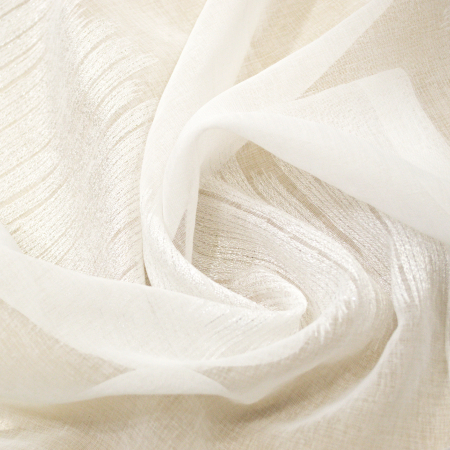 Perdea Velaria alba cu dungi cu sclipici, 230x248 cm [1]