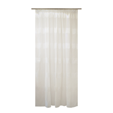 Perdele moderne - Perdea Velaria alba cu dungi cu sclipici, 230x248 cm