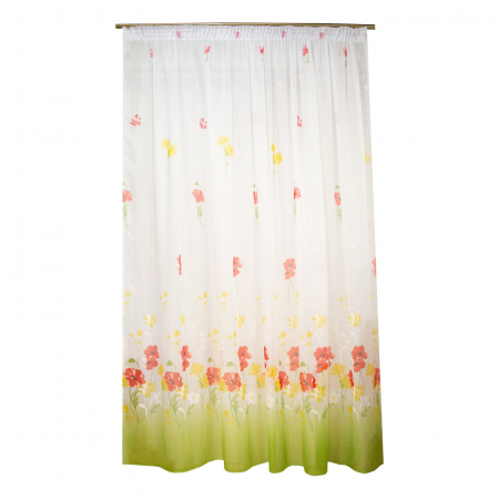 Perdea Velaria voal lalele verzi, 300x245 cm [0]