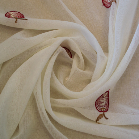 Perdea Velaria Alessia de bucatarie cu mere rosii, 130x155 cm [1]