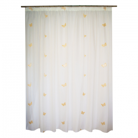 Produse - Perdea Velaria crem cu fluturi crem, 290x245 cm