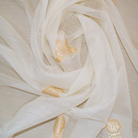 Perdea Velaria crem cu fluturi crem, 290x245 cm [1]