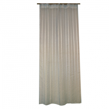 Perdele la oferta - Perdea Velaria creponata cu dungi albastre, 90x190 cm
