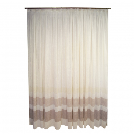 Perdele moderne - Perdea Velaria cu dungi maro, 400x245 cm